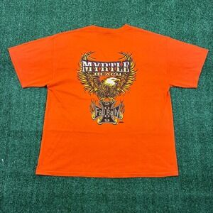 Y2K Myrtle Beach Eagle Choppers Graphic T-shirt